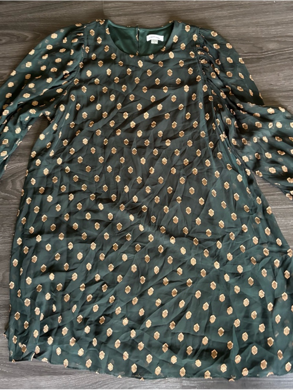 Calvin Klein Black and White Label Detail Dress